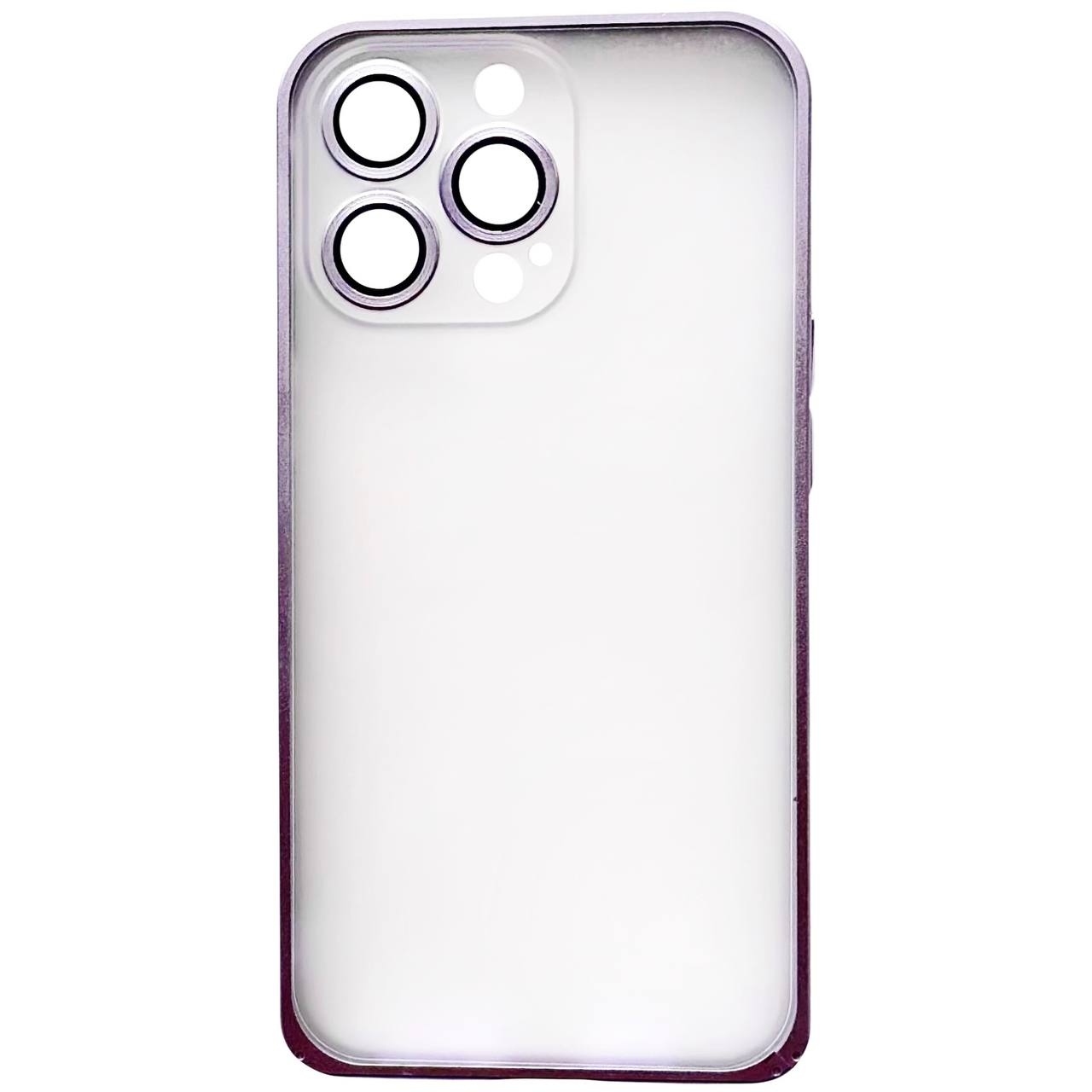 Square Metal Frame iPhone 12 Pro Max Violet - 3