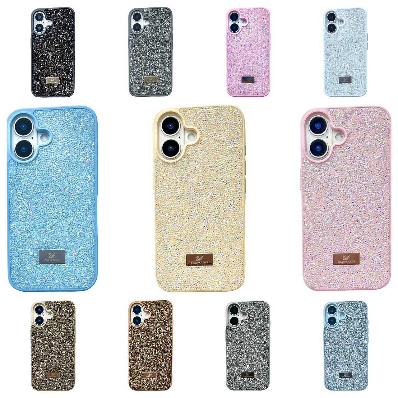 TPU Swarovski iPhone 16 Black - 2