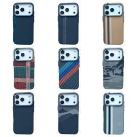 Carbon Pattern Magsafe iPhone 17 Pro Max Gray