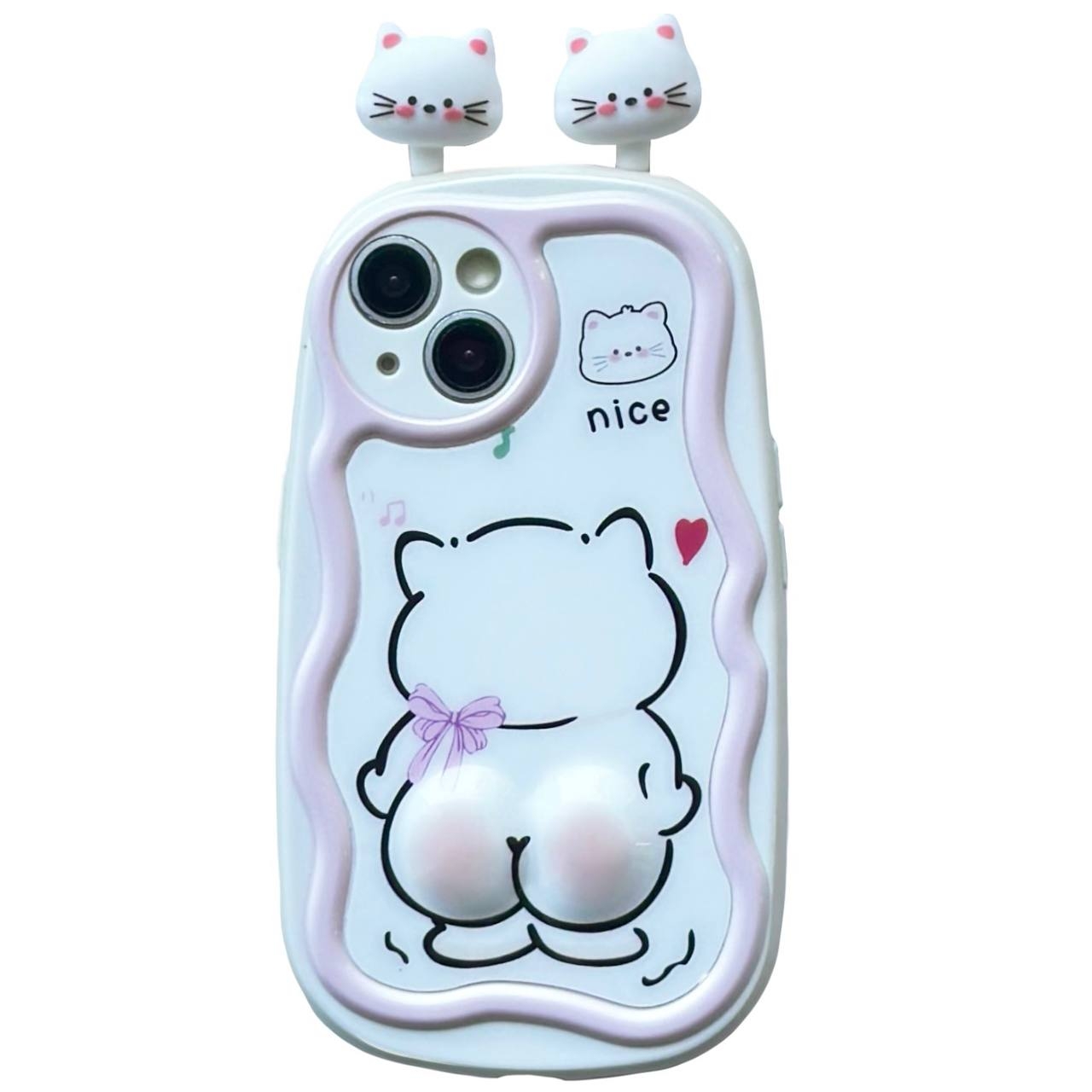 TPU Soft Animal iPhone 13 Pink - 1