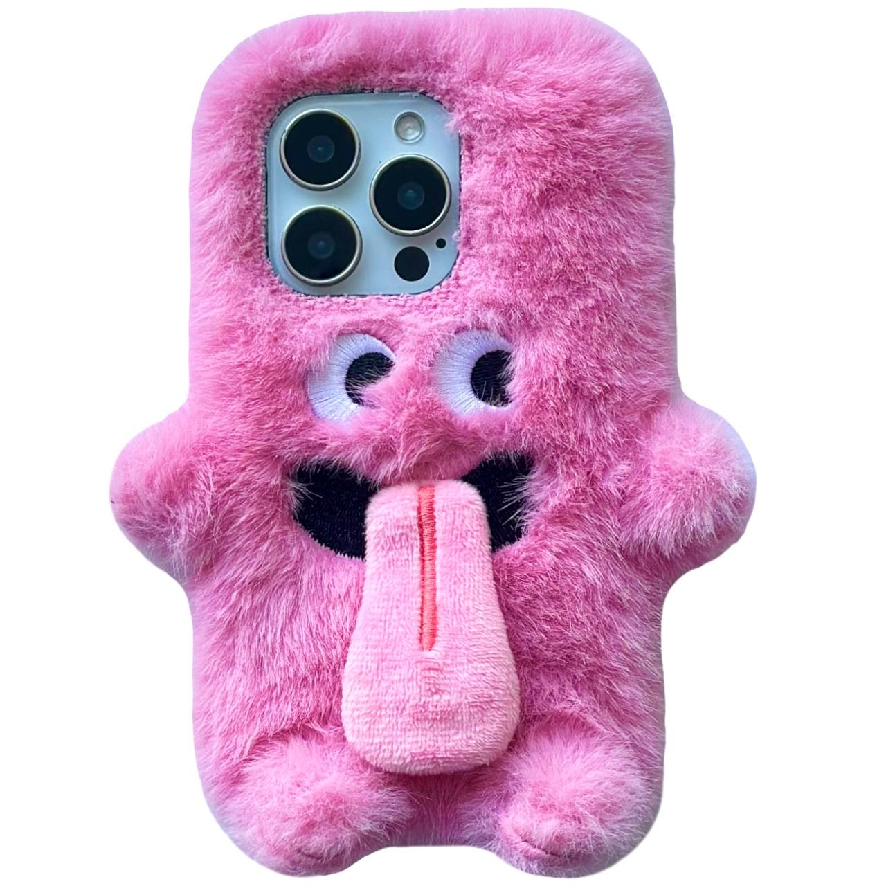 TPU Fur Tongue iPhone 11 Pro Pink - 1