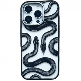 Luxury Snake iPhone 16 Pro Transp