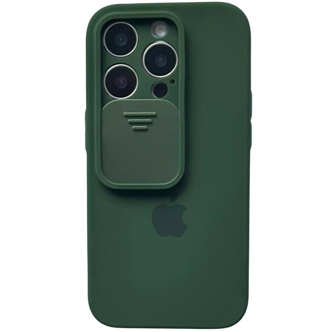 Silicone Case TPU Camera iPhone 14 Pro Max Dark Green - 1