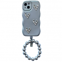 TPU Hearts+Pearls iPhone 14