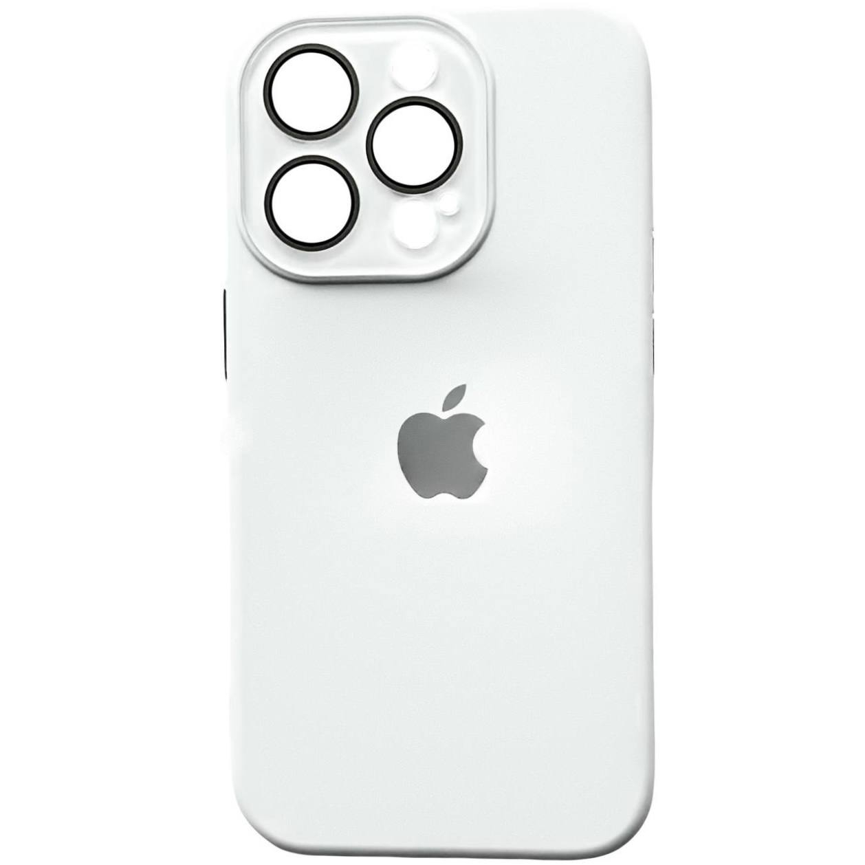 Silicone Metal Buttons iPhone 16 White - 3