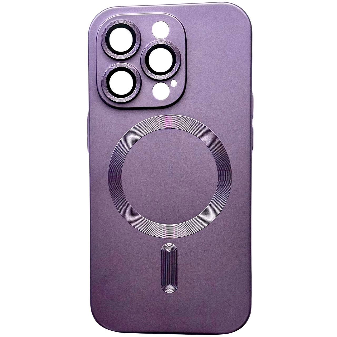 Matte Silicone with MagSafe iPhone 15 Pro Max Purple - 1