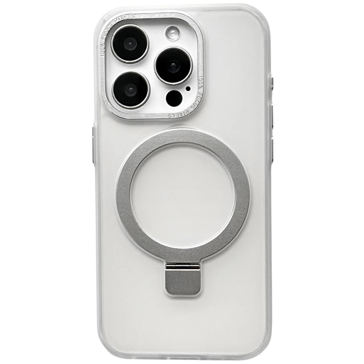 Frosted Case MagSafe Ring iPhone 13 Pro Transparent - 1