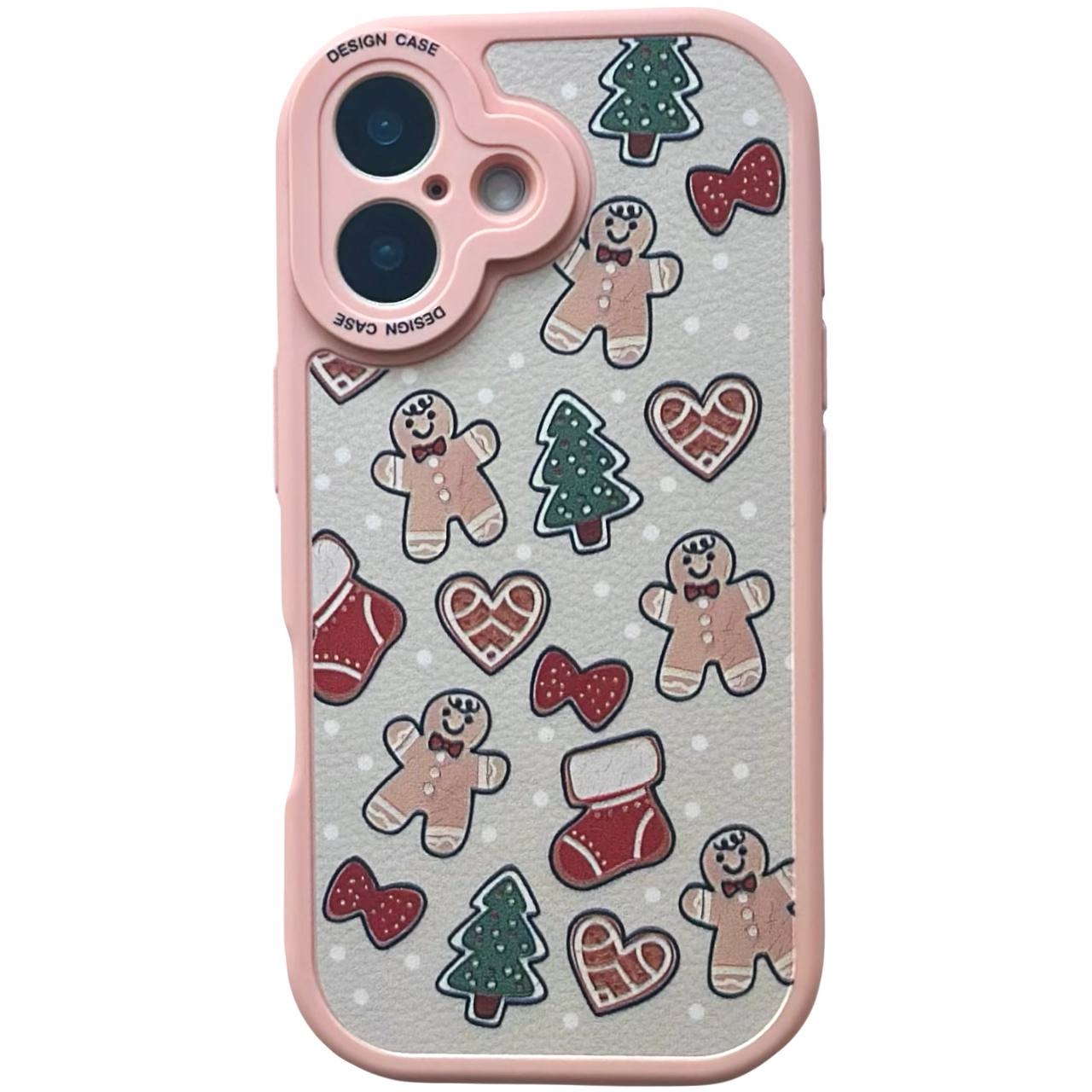 TPU Cute Christmas iPhone 16 Pink - 1