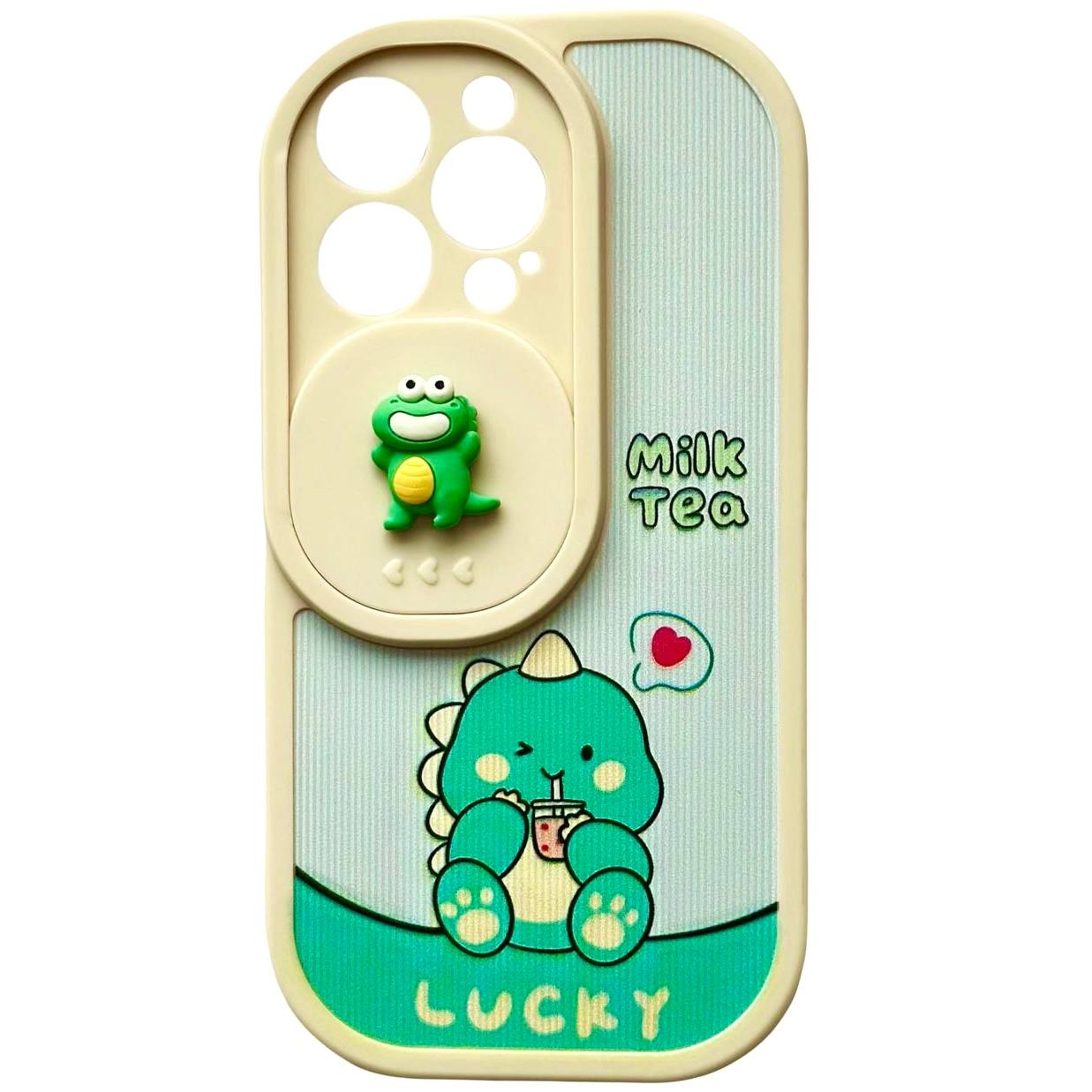 TPU Dino+Camera iPhone 15 Pro Lucky - 1