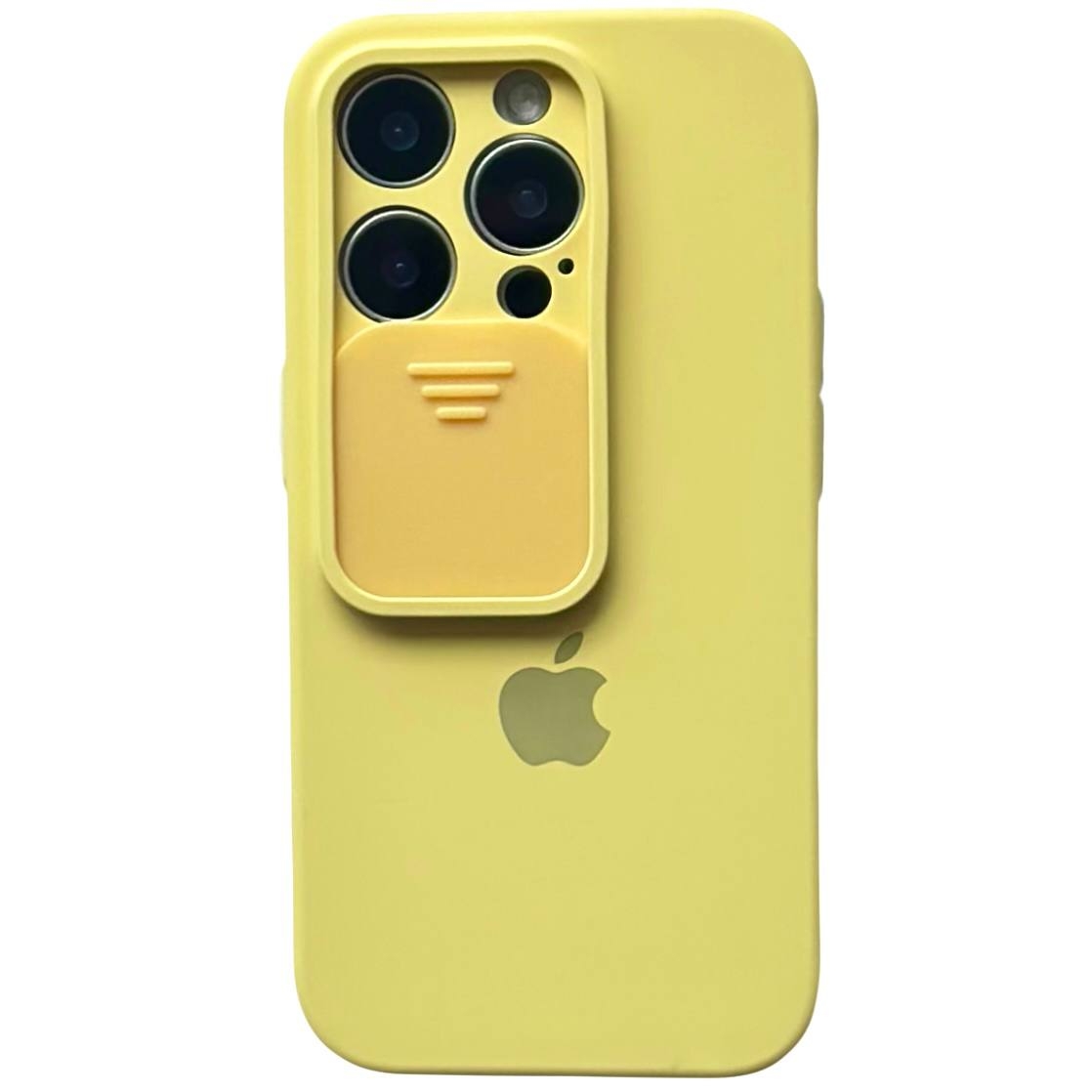 Silicone Case TPU Camera iPhone 11 Pro Max Yellow - 1