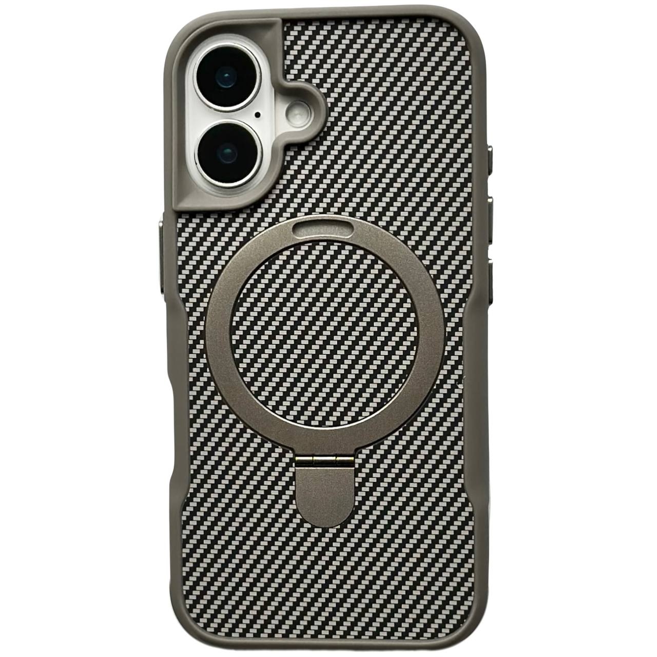 Carbon Holder Magsafe iPhone 16 Gray - 1