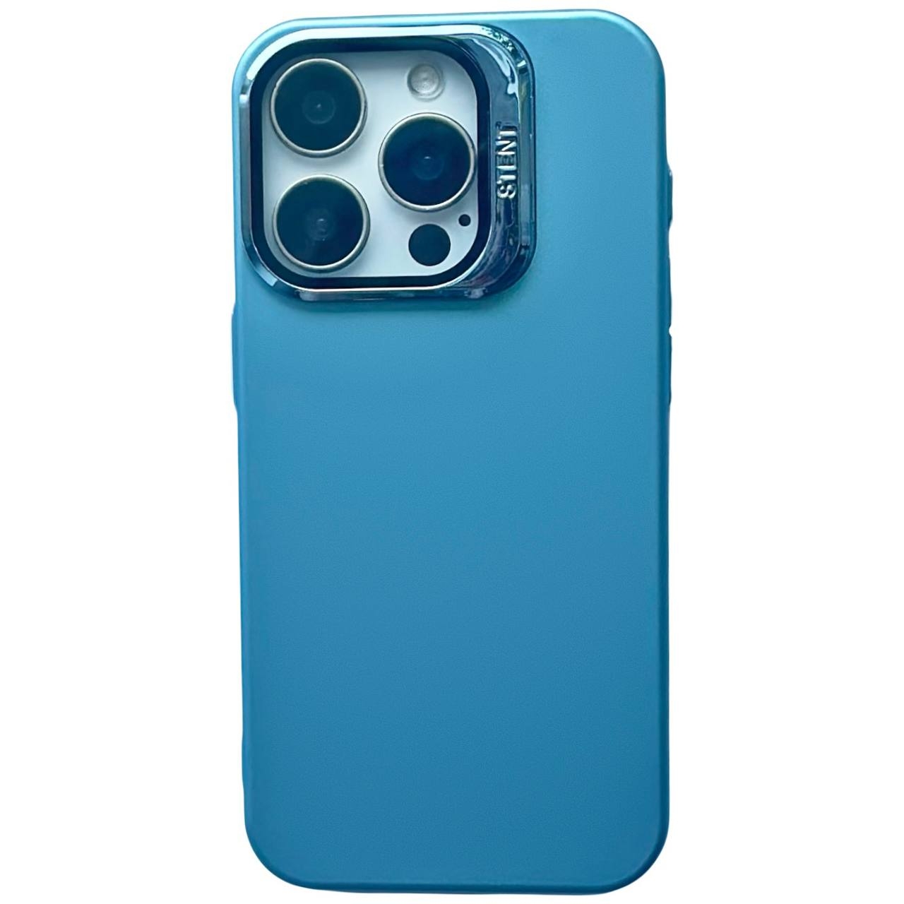 Matte Camera Stand iPhone 13 Pro Max Blue - 1