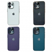 Leather Logo Case iPhone 16 White