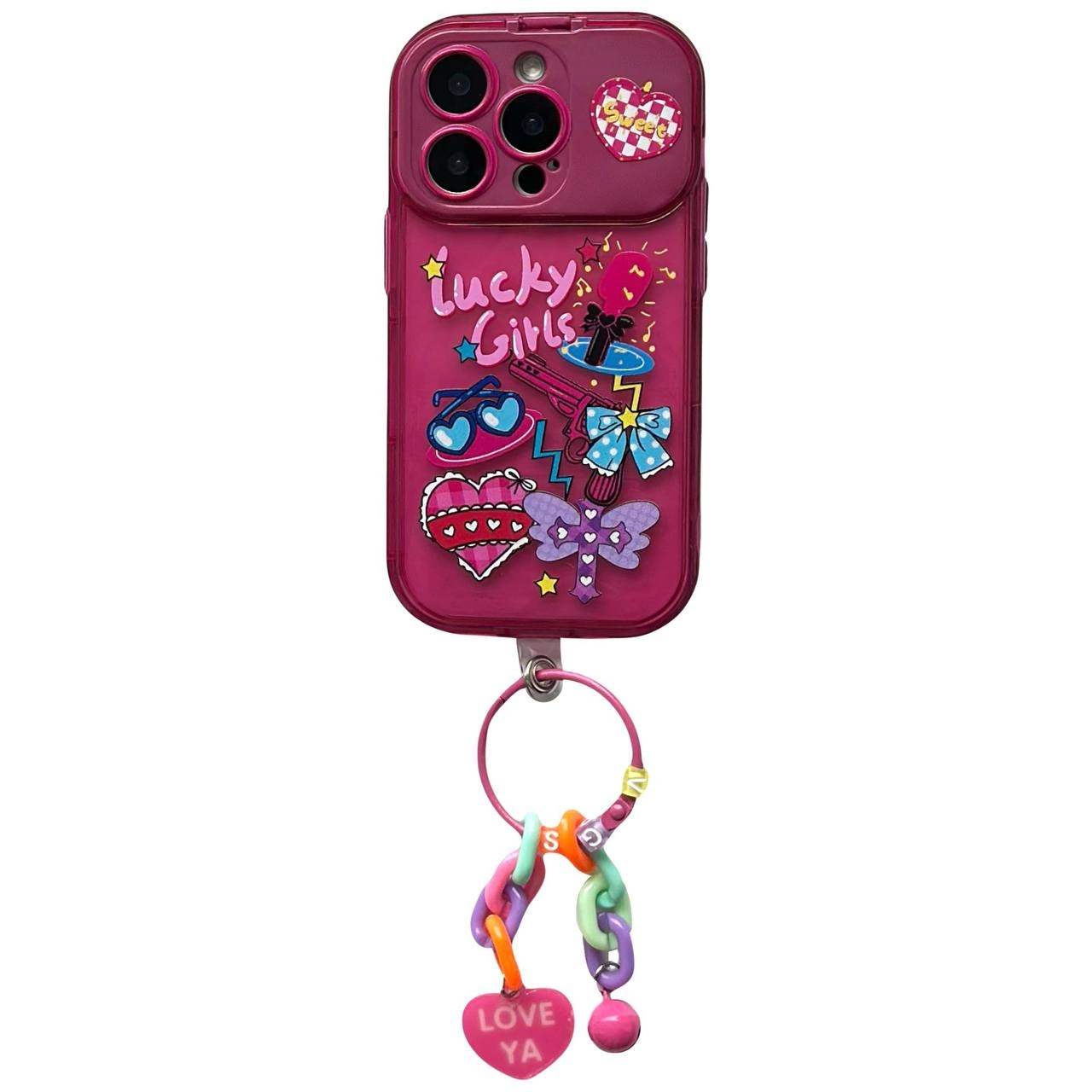 Stand Girls Mirror iPhone 13 Pro Max Lucky Pink - 1