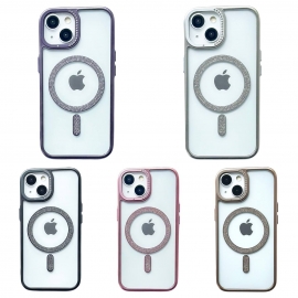 TPU Jewel Magsafe iPhone 14 Silver
