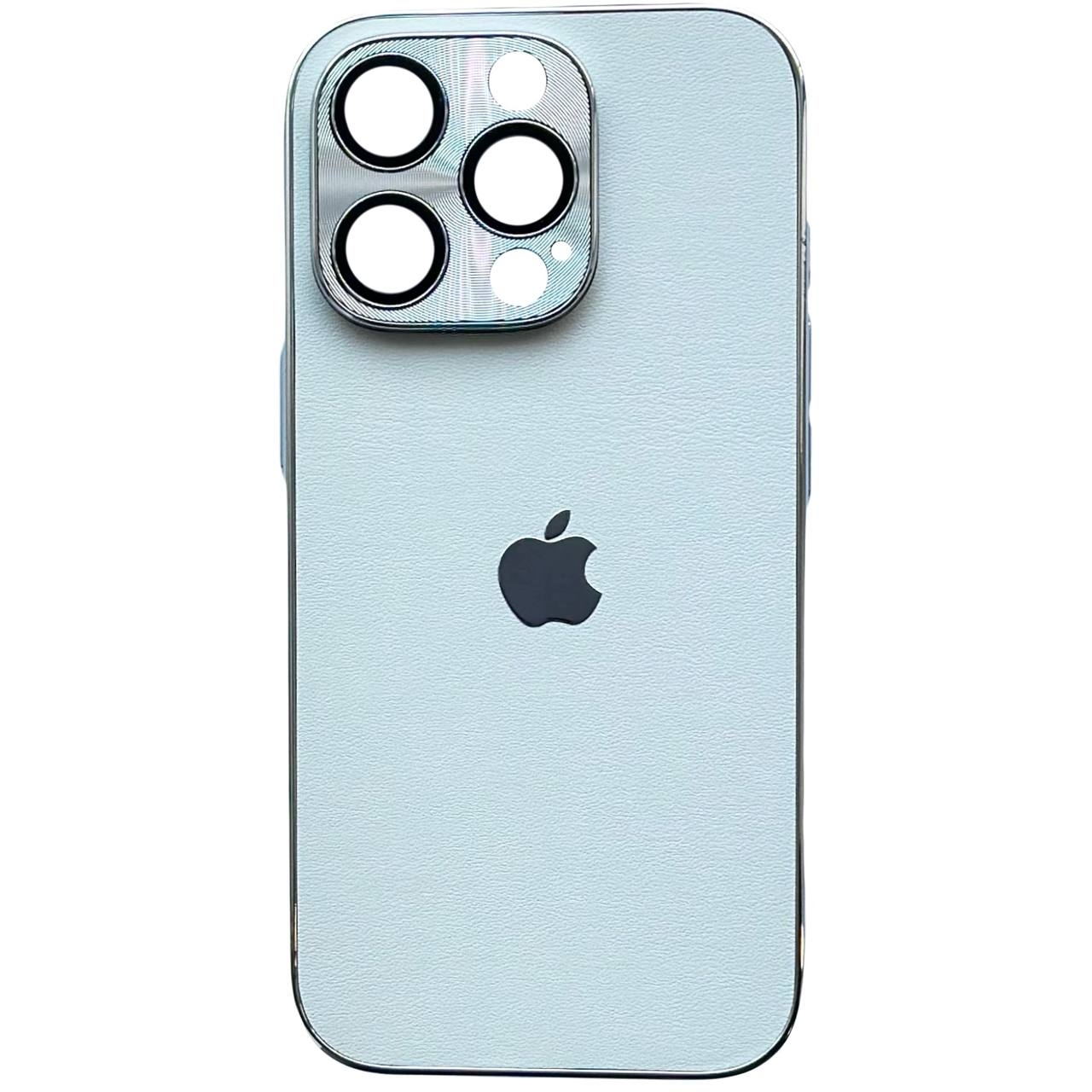 Leather Logo Case iPhone 16 White - 1