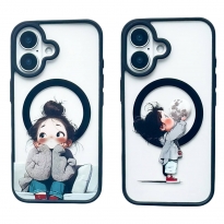 Crystal Case MagSafe iPhone 16 Girl Small