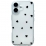 TPU Transparent Hearts iPhone 16 Plus Black