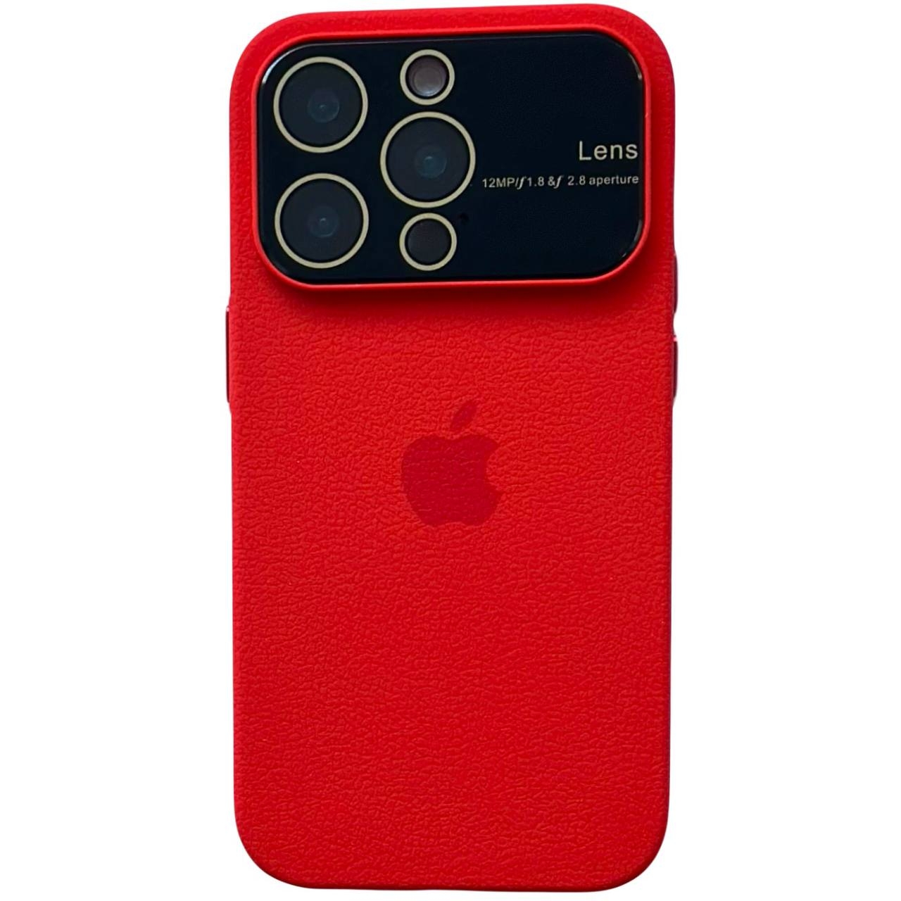 Silicone Case Lens iPhone 12 Pro Red - 1