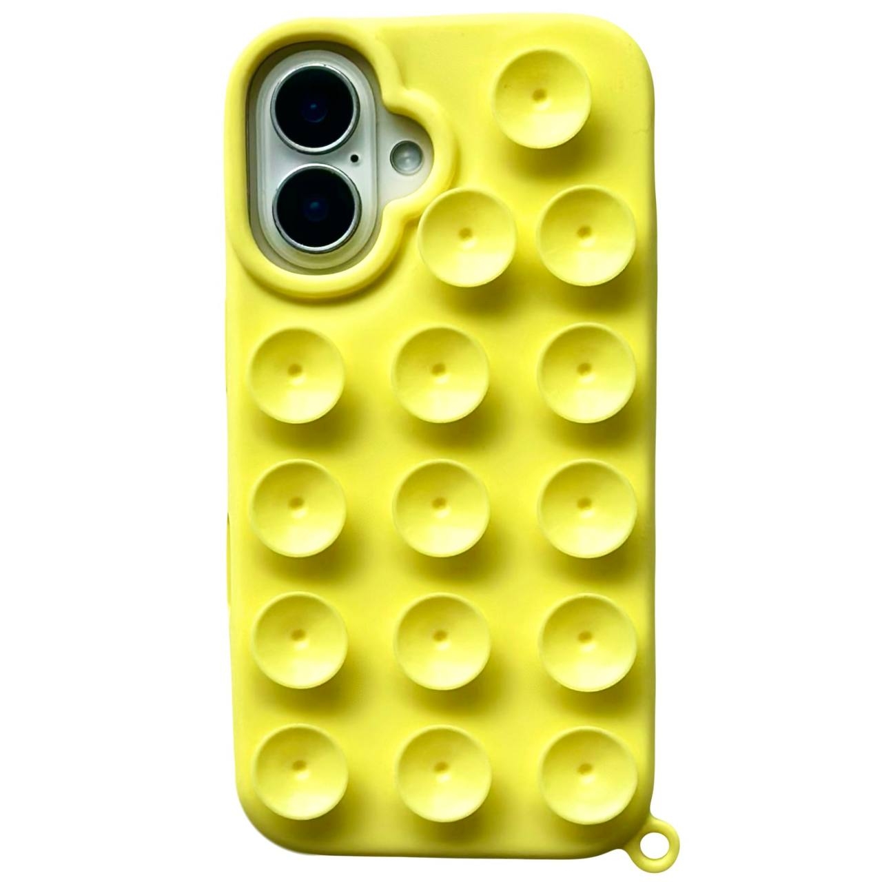 Silicone Suction Case iPhone 16 Yellow - 1