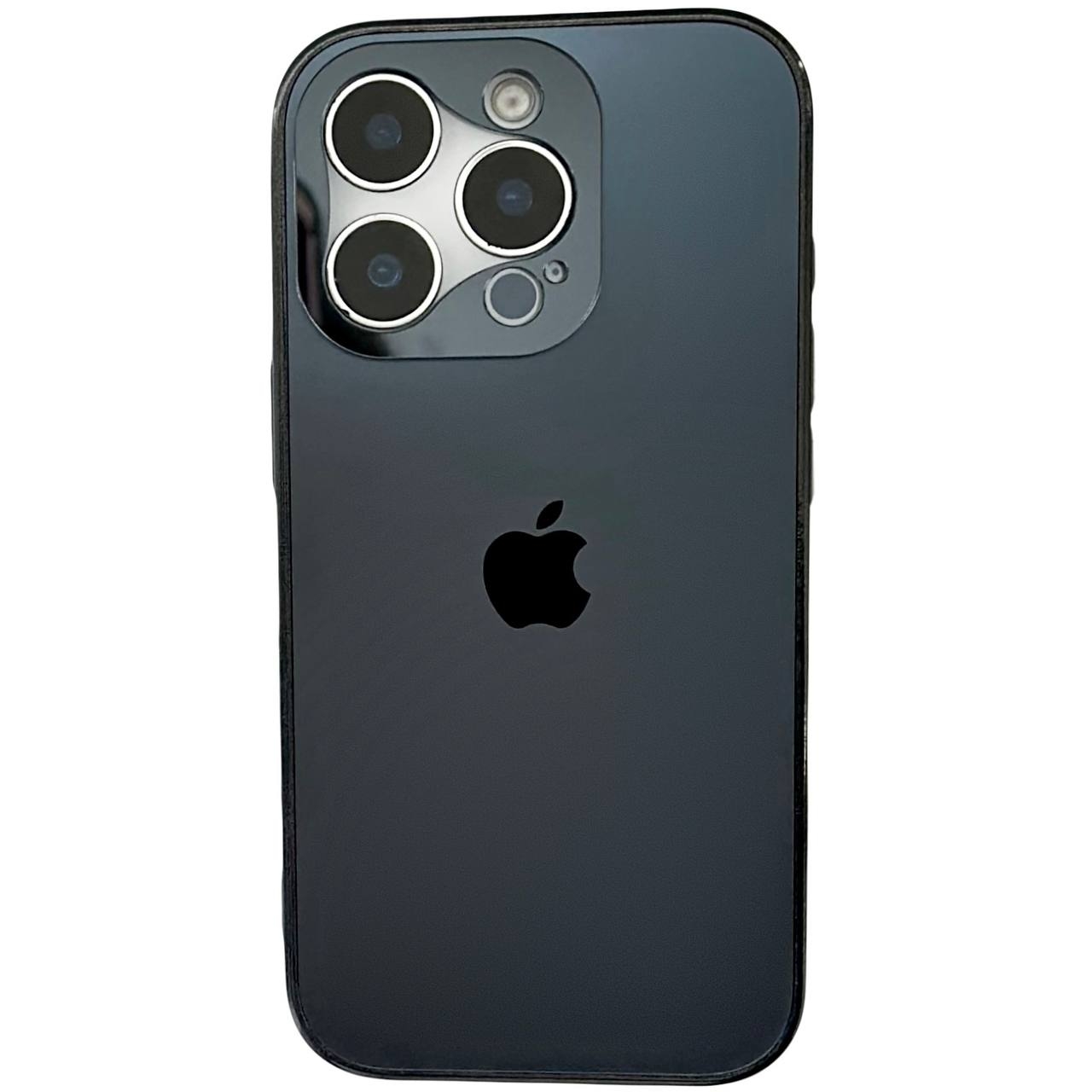 Matte Glass Open Camera iPhone 12 Pro Max Black - 1