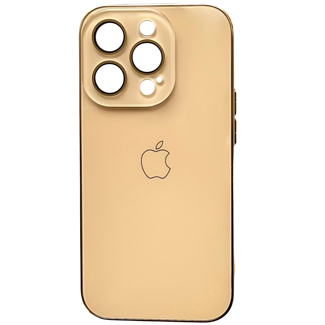 Glossy Glass Camera iPhone 12 Gold - 1