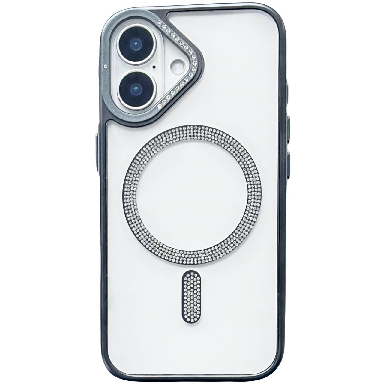 TPU Jewel Magsafe iPhone 16 Black - 1