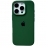 Silicone Case Metal Frame iPhone 12 Pro Max Dark Green