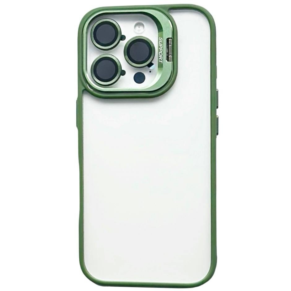 Crystal Case + Lens Set iPhone 14 Pro Max Green - 1