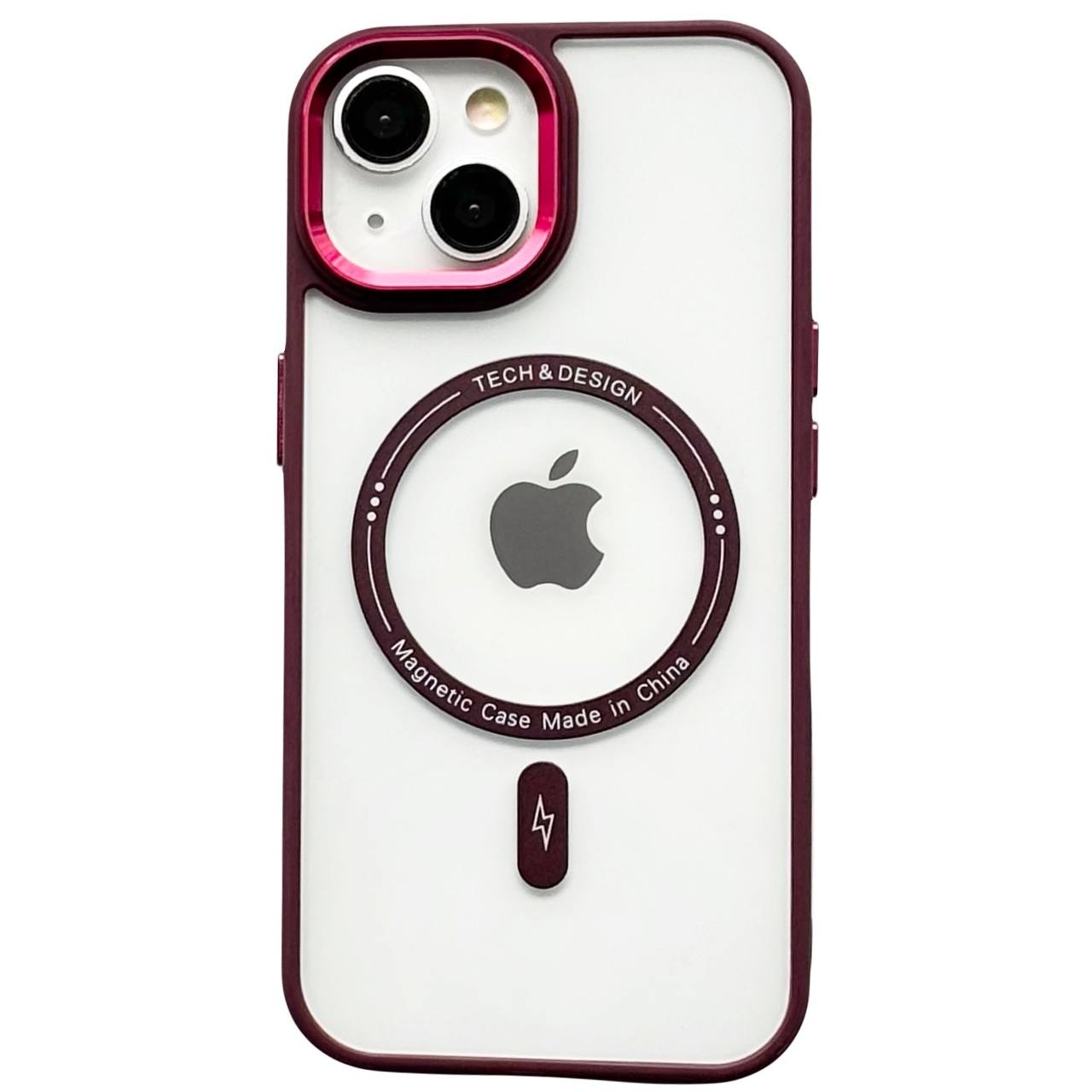 Crystal Case MagSafe iPhone 15 Red - 1