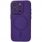 Silicone Metal Buttons Magsafe iPhone 13 Pro Max Deep Purple