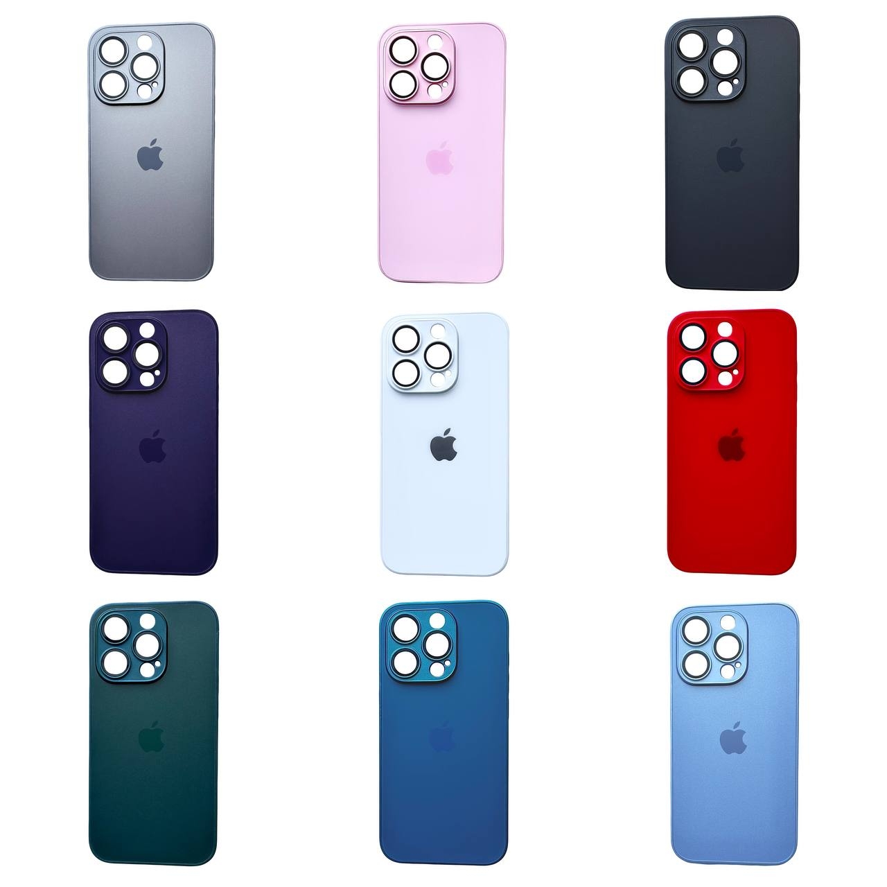 AG Silicone+Glass Case iPhone 14 Navy Blue - 2