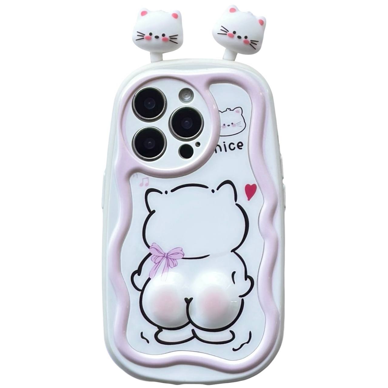 TPU Soft Animal iPhone 13 Pro Max Pink - 1